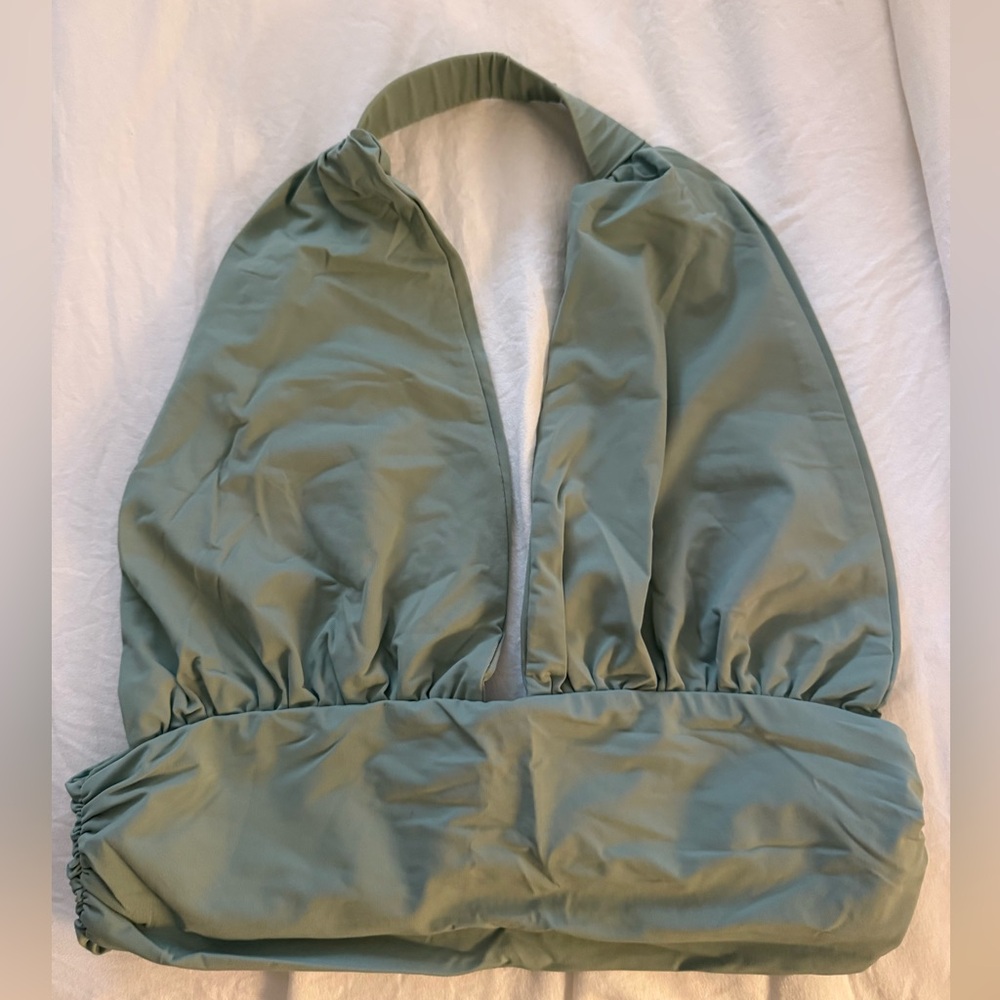 Edikted Sage Green Halter Top